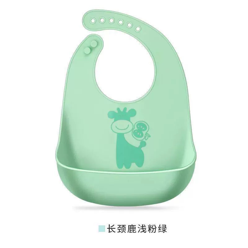 Silicone Baby Bib with Deep Food Catch Pocket | Wholesale & OEM/ODM