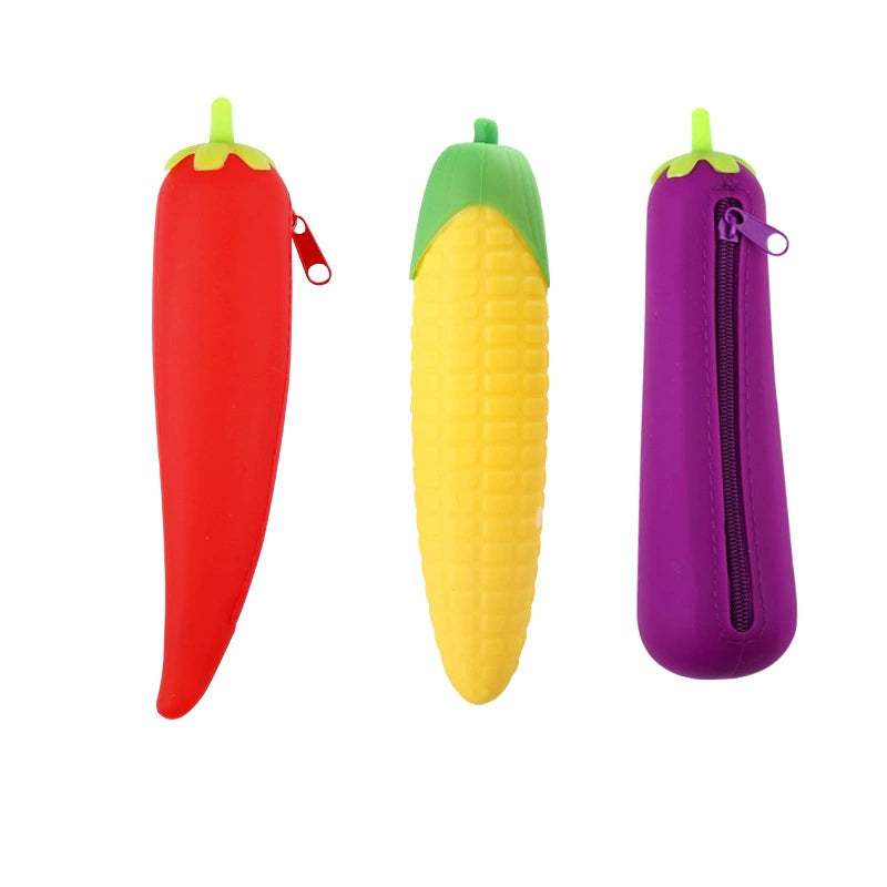 Fruit & Vegetable Silicone Pencil Case | Wholesale & OEM/ODM Supplier
