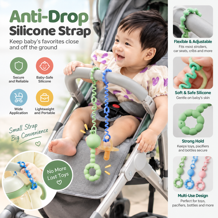 Anti-Drop Silicone Strap for Baby Products | Wholesale & OEM